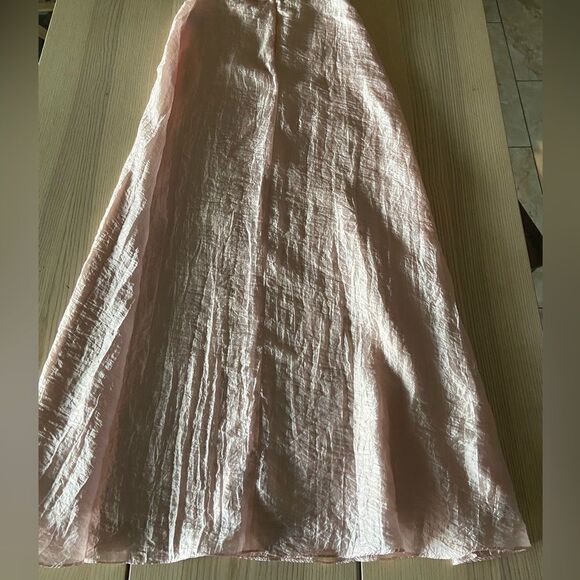 Jessica McClintock for Gunne Sax Millennium 2000 Pink A line Maxi skirt Size 5 - Picture 2 of 6